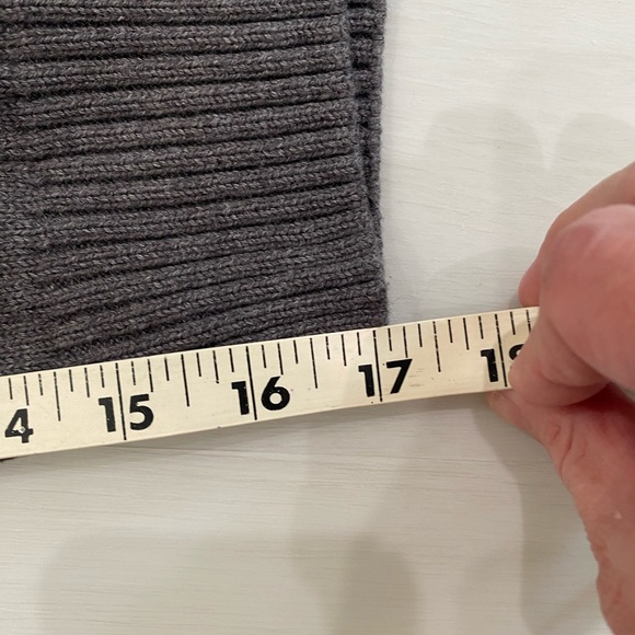 New Polo by Ralph Lauren Charcoal 1/4 Zip-Up cable Sweater - Picture 3 of 14